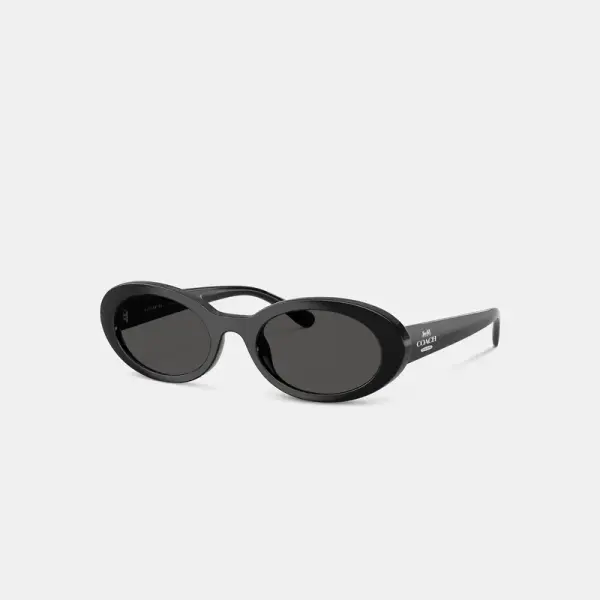 Coach Outlet Narrow Oval Sunglasses - Black