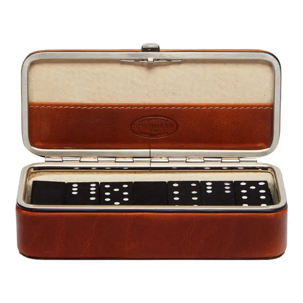 Leather Dominoes Set
