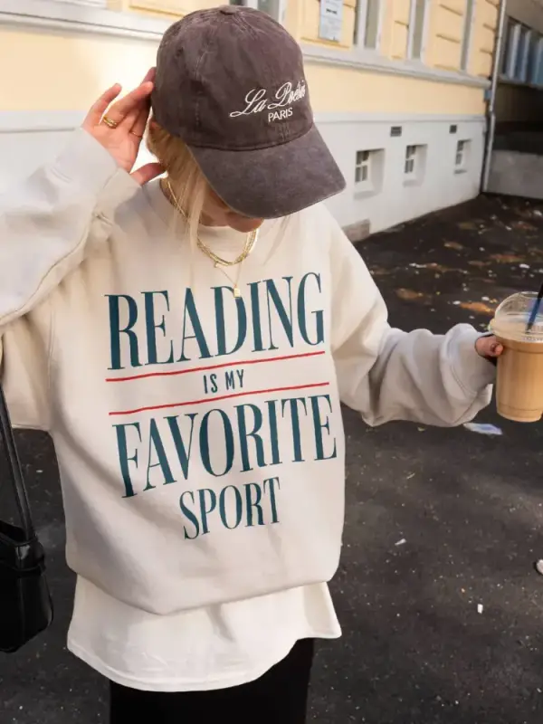 Reading is my favorite sport Sweatshirt
