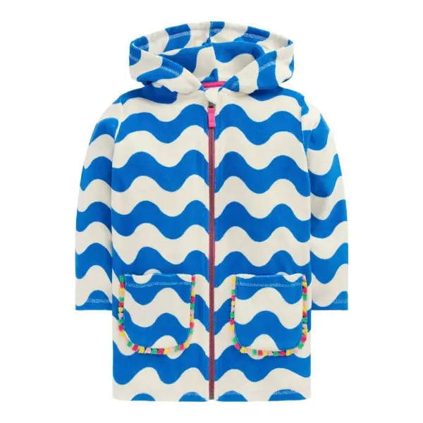Romie Towelling Zip Throw-On Hoodie