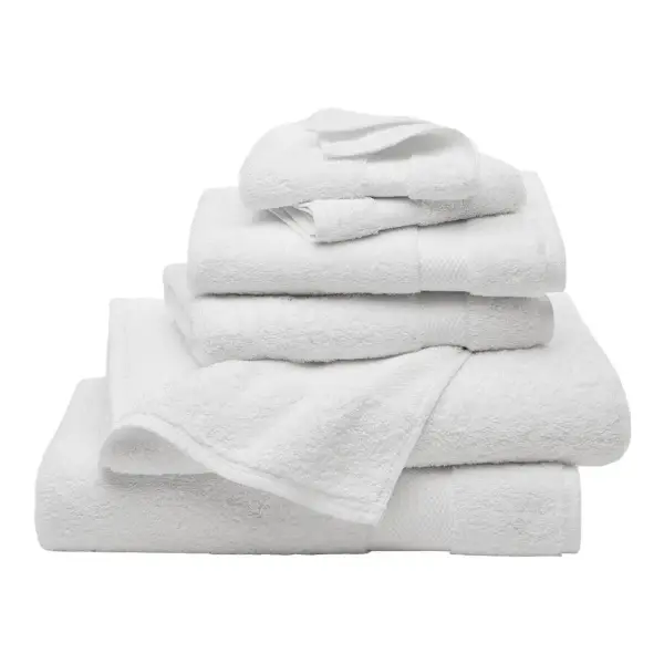 Plush 6-Piece Organic Cotton Bath Towel Set