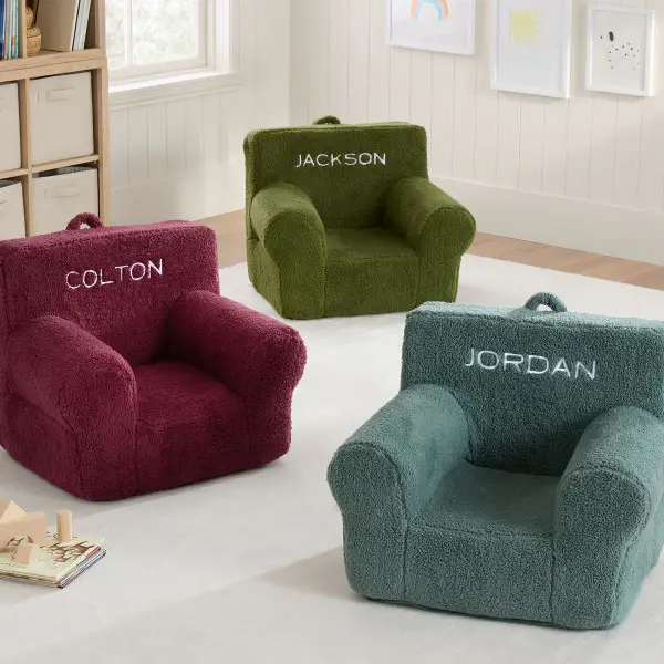 Anywhere Chair, Cozy Sherpa Collection