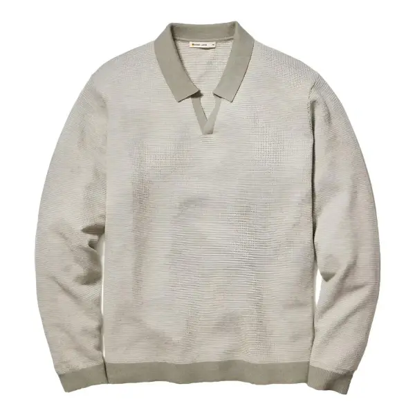 Liam Long Sleeve Sweater Polo