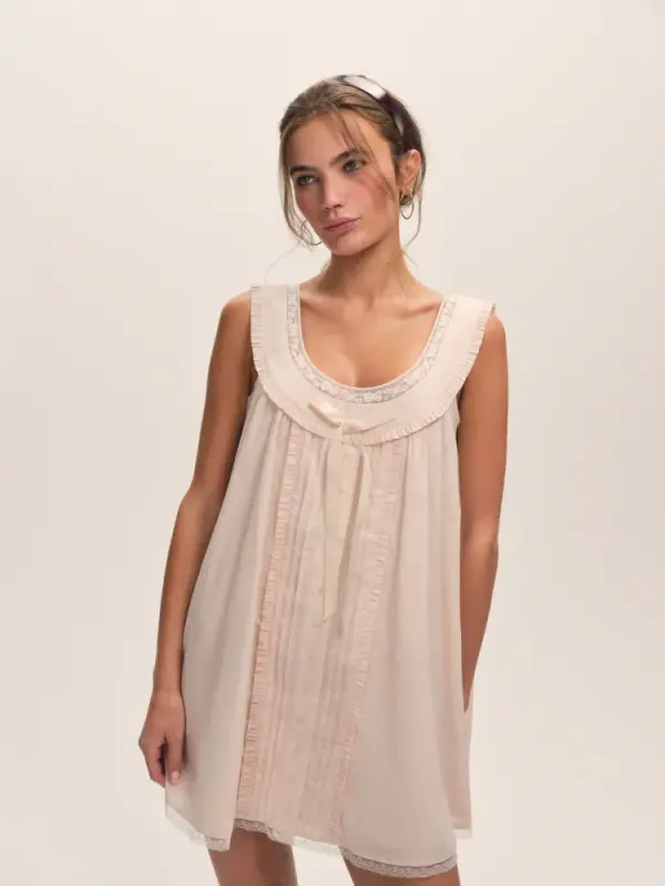Venetia Slip Dress — Light Pink