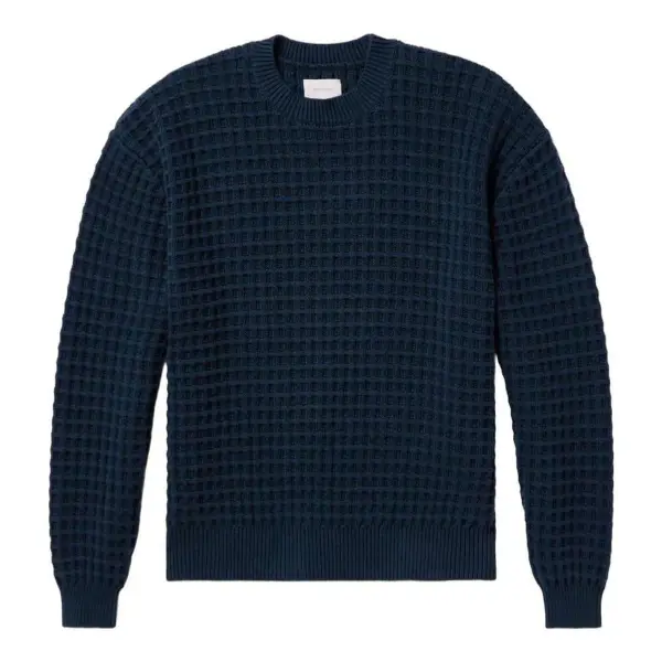 Waffle Crewneck Sweater