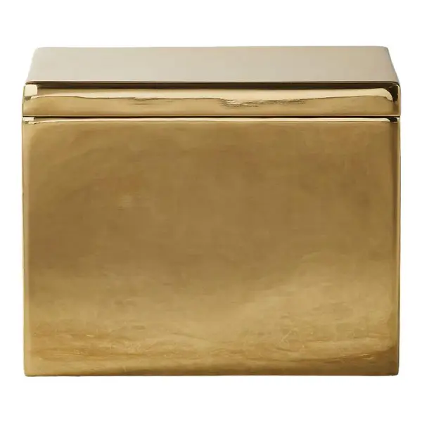 Polished Brass Recipe Box