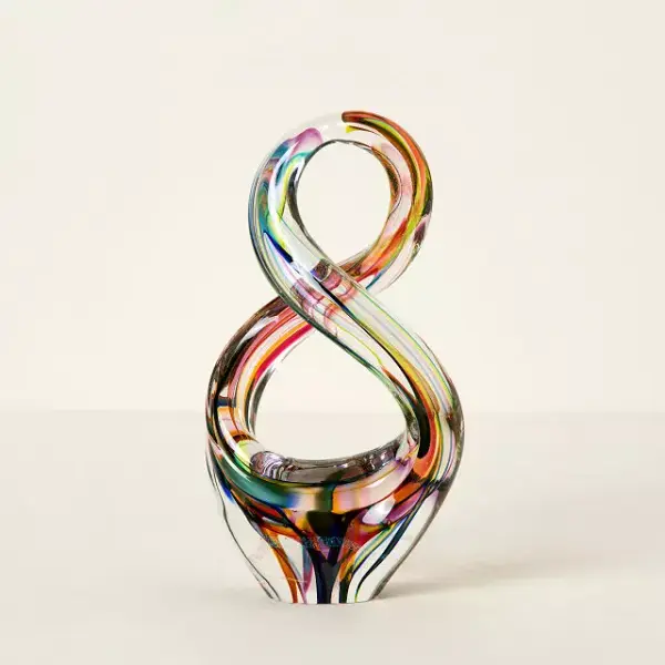 Rainbow Glass Infinity Sculpture