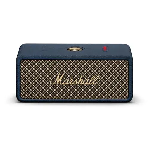 Marshall Emberton III Portable Bluetooth Speaker - Rugged Waterproof IP67 Design | Loud Stereo Sound, Deep Bass with 32+ Hr Playtime | Compact and Wireless for Travel and Outdoors - Midnight Blue