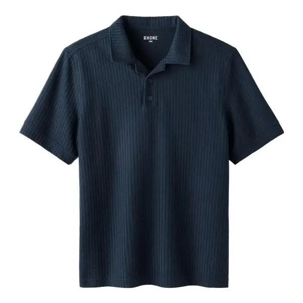 Casual Seersucker Polo Shirt