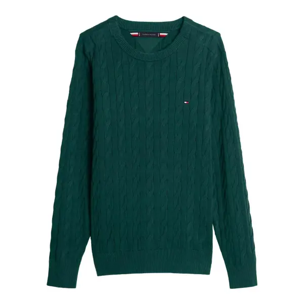 Cable Knit Crewneck Sweater