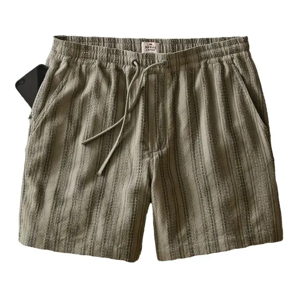 6" Saturday Dobby Stripe Short