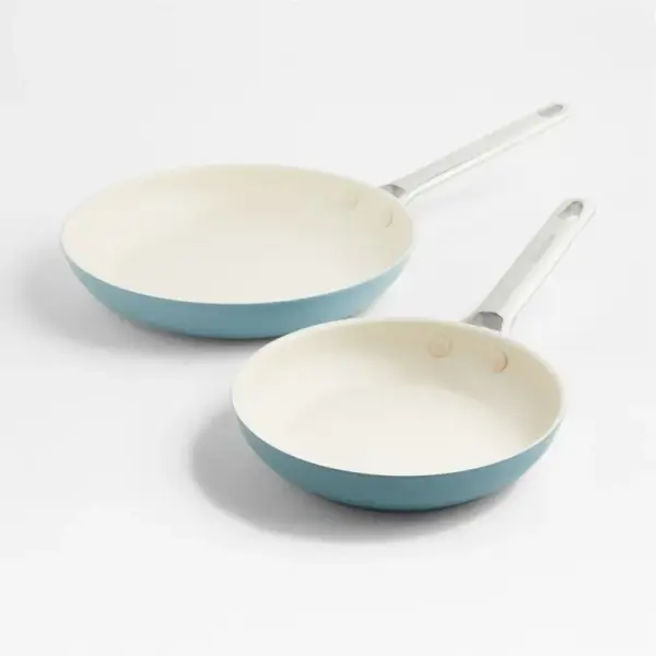 Greenpan ™ Padova Pro Blue Haze Non-Stick Ceramic 8" and 11" Fry Pans Set