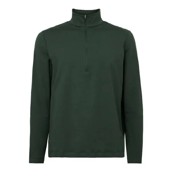 Stretch Recycled-Jersey Half-Zip Top