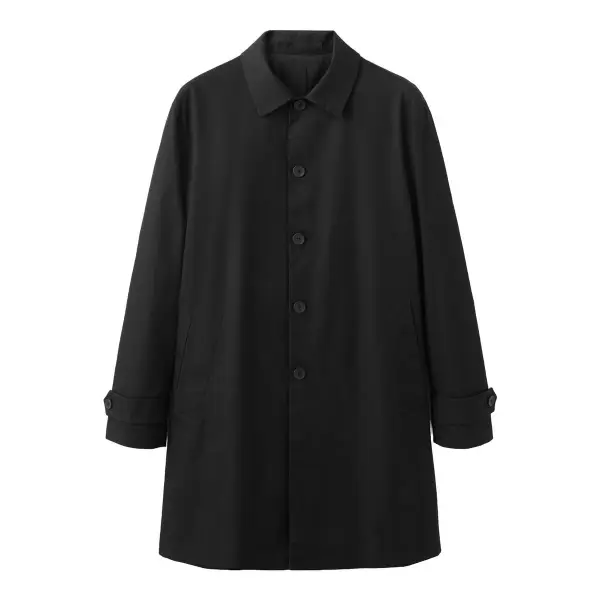 Water-Repellent Trench Coat with Pockets