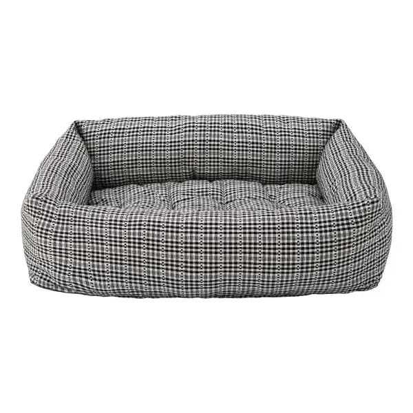 Heather Taylor Home x TFD Soho Black Bolster Dog Bed