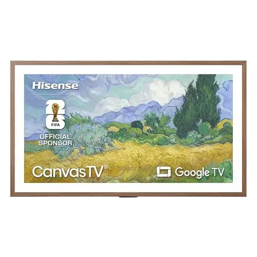 Hisense 50“ Hi-QLED S7 CanvasTV Series 4K UHD Google Smart Art TV (50S7SG, 2026 New) - Art Mode, Anti-Glare Panel, Dolby Vision HDR, Hi-Matte Display, Frame & UltraSlim Wall Mount Included