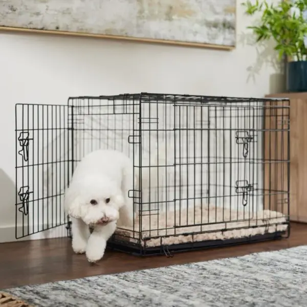 Fold & Carry Single Door Collapsible Wire Dog Crate