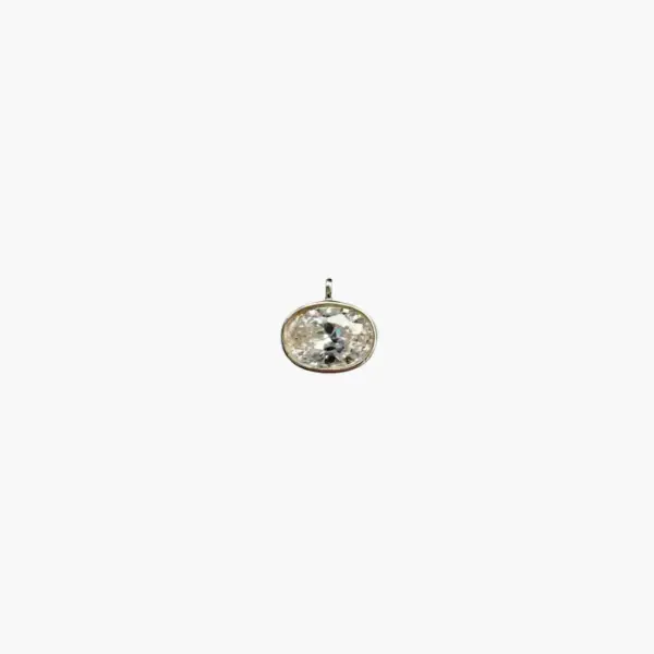 Bezel Oval Charm