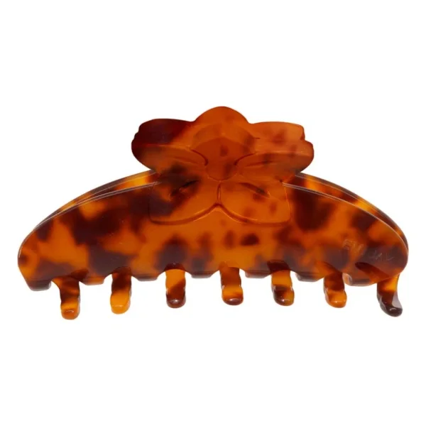 Big Effing Clip in Tortoise Hibiscus