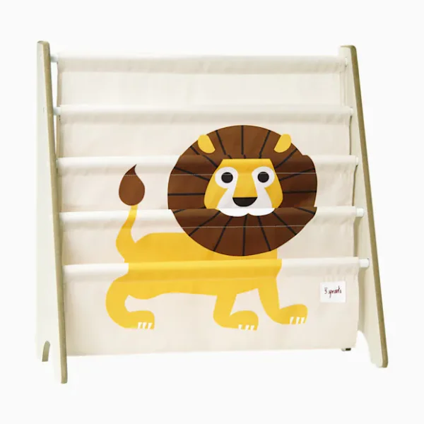 3 Sprouts Book Rack - Yellow Lion