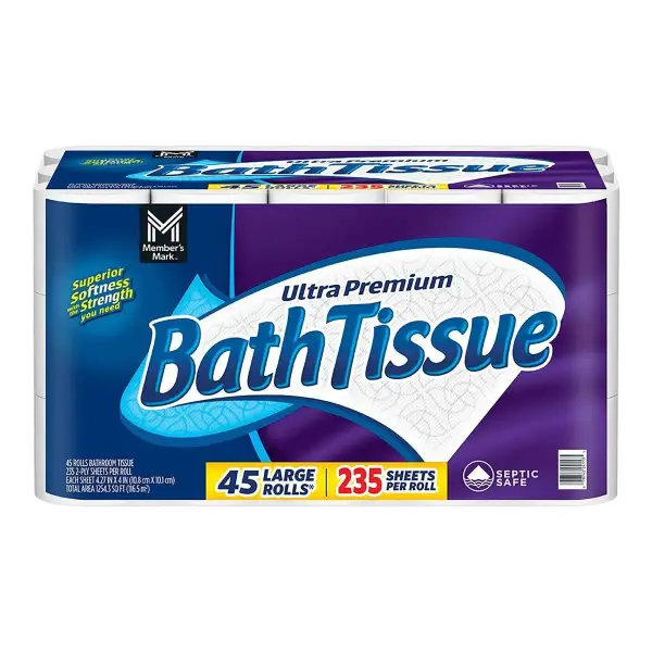 Ultra Premium 2-ply Toilet Paper 45 Rolls