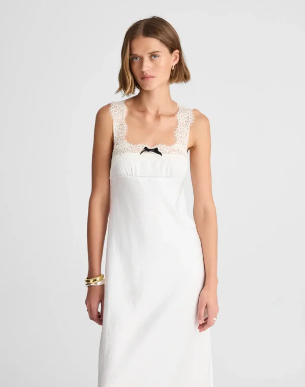Alexa Chung for Madewell Courtney Satin Slip Dress