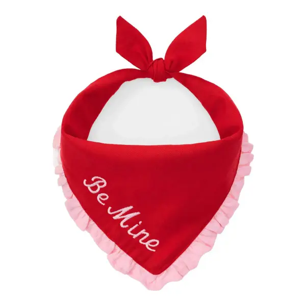 Valentine Ruffle Dog Bandana