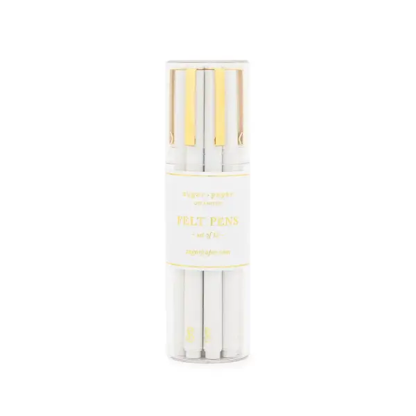 Crisp White Felt Pen Set