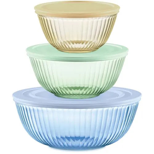 Colors Sculpted Tinted Dreams 4-Piece Baking Set with Lids