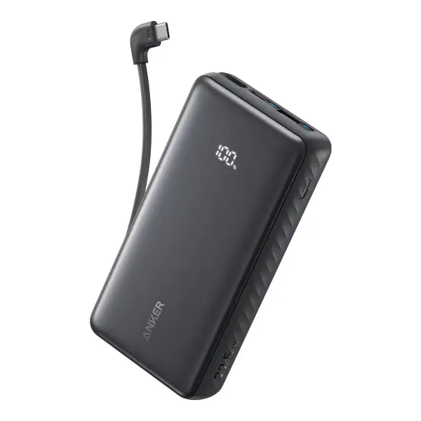 Zolo Power Bank (20,000 mAh, 22.5W, Built-In USB-C Cable)