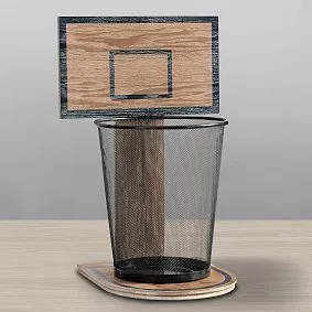 Pottery Barn Teen Basketball Hoop Trash Can