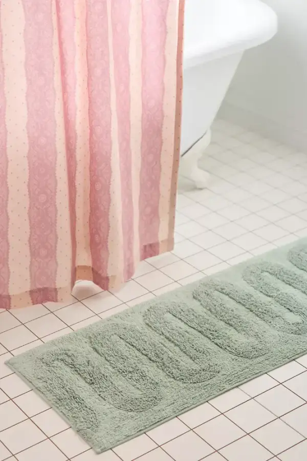 Looped Squiggle Runner Tufted Bath Mat