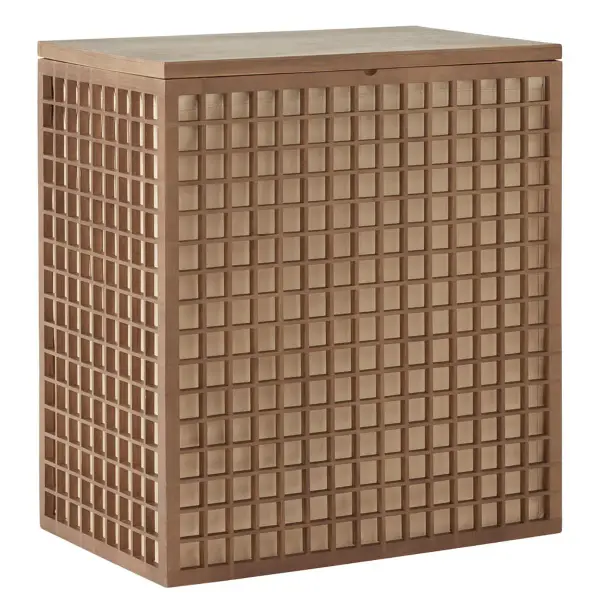 Shoji 2-Section Bamboo Hamper