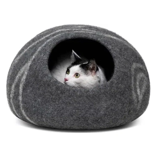 Felt Cat Cave Bed