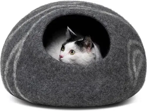 Felt Cat Cave Bed