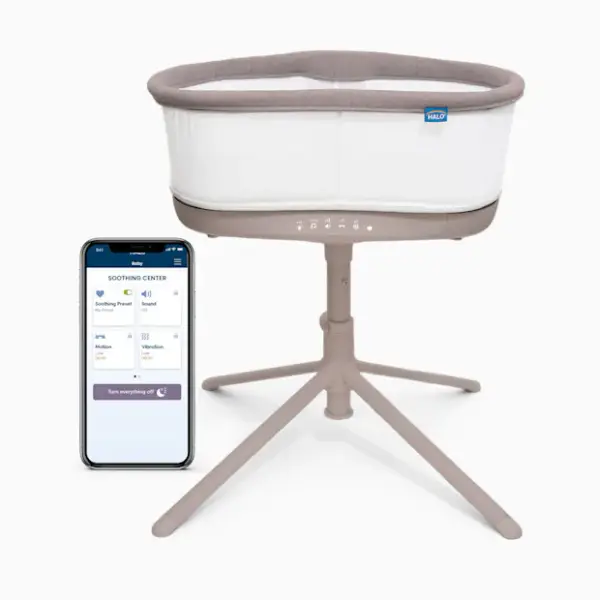 Halo BassiNest Connected Swivel Sleeper 3.0 - Warm Grey