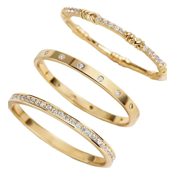 Maddie 18K Gold Ring Set