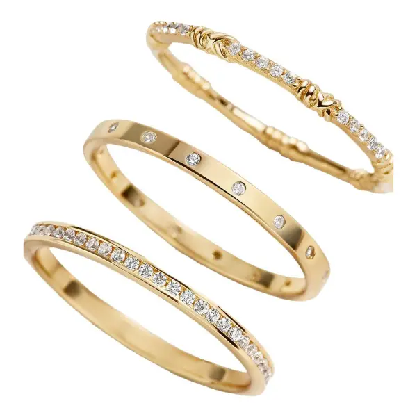 Maddie 18K Gold Ring Set