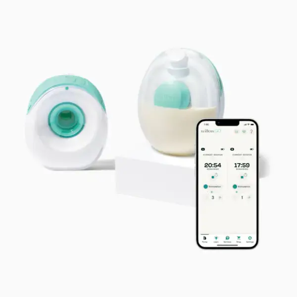 Willow Go Wearable Hands-Free, Cord-Free Electric Breast Pump - Double