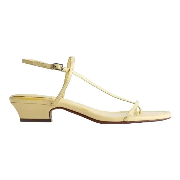 The Maycie Asymmetric T-Strap Sandal