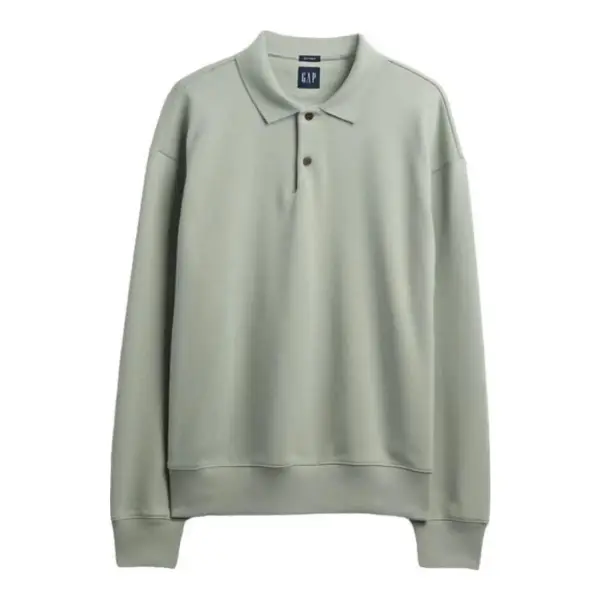 Heavyweight Oversized Polo Sweatshirt