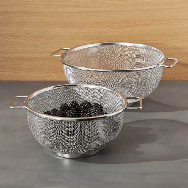 Stainless Steel Mesh Colanders, Set of 2