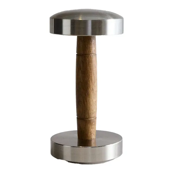Oak Wood And Steel Dumbbell