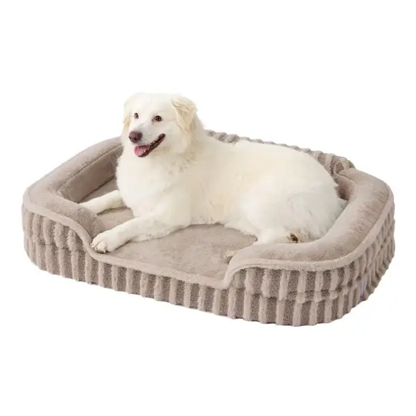 High-Back Orthopedic Dog Sofa Bed