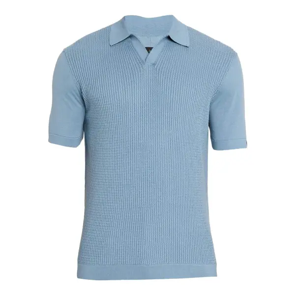 Saxon Silk-Cotton Polo Shirt
