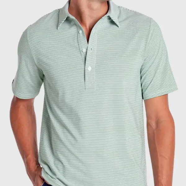 Hobby Stripe Performance Sport Range Polo Top