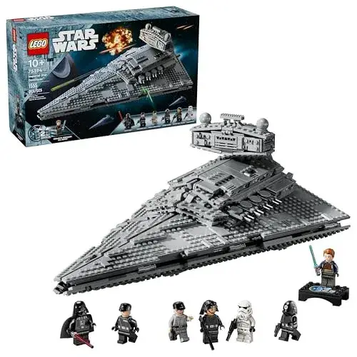 LEGO Star Wars Imperial Star Destroyer Building Toy - Build & Display Set for Boys & Girls, Ages 10+ - Gift for Birthdays - Star Wars Darth Vader & 6 Minifigure Toys - 75394