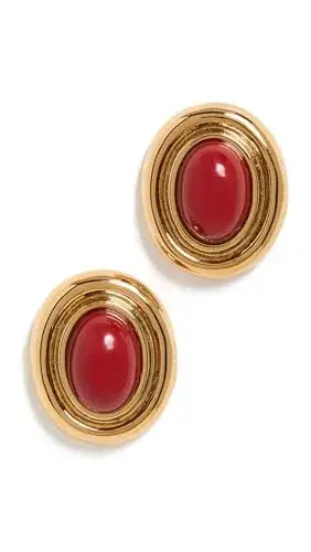 Heaven Mayhem Women's Prize Earrings, Burgundy, Red, One Size