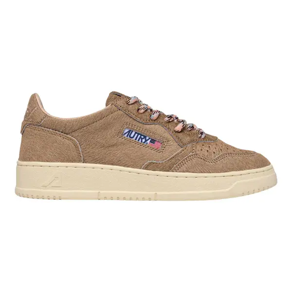 Medalist Low-Top Calf Hair Sneakers