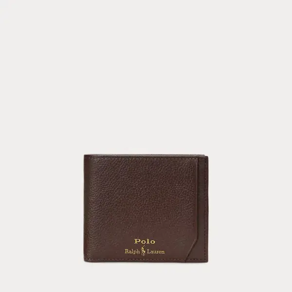 Pebbled Leather Billfold Wallet